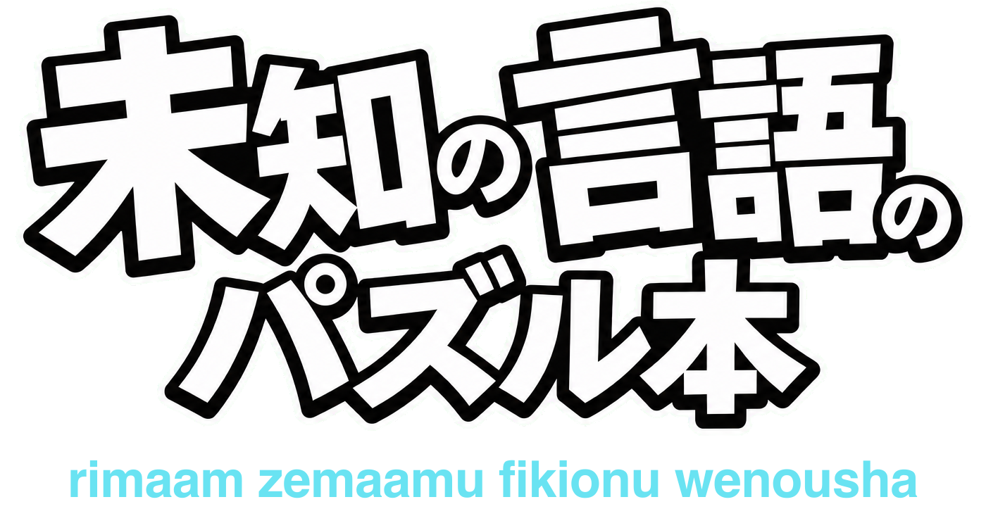 未知の言語のパズル本